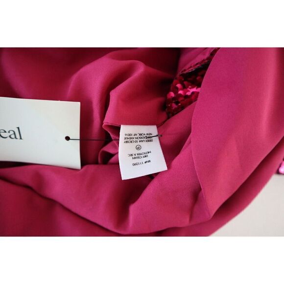 Derek Lam 10 Crosby TS01533SQ Women Sz 8 Fuchsia/Silver Sequined Mini Dress - Picture 12 of 16